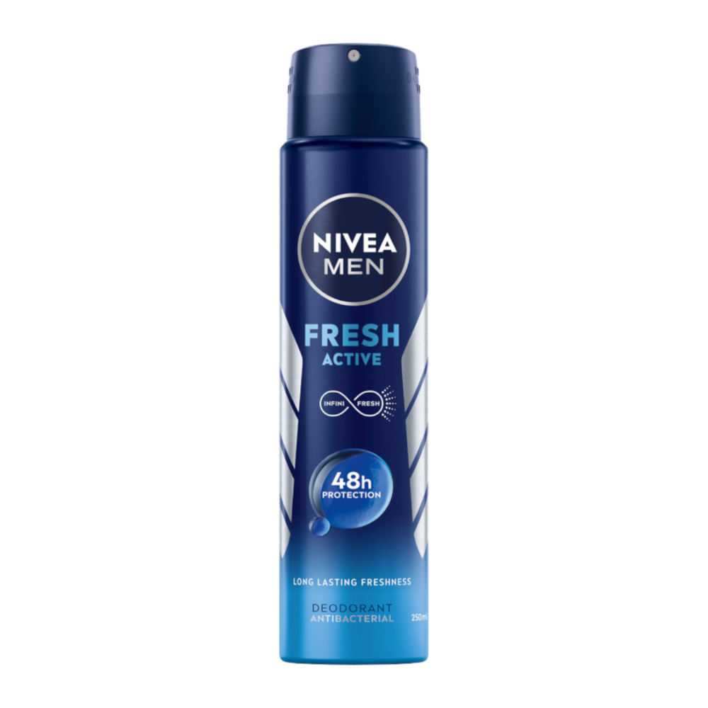 Nivea Men Fresh Active dezodorant w sprayu męski, 250 ml