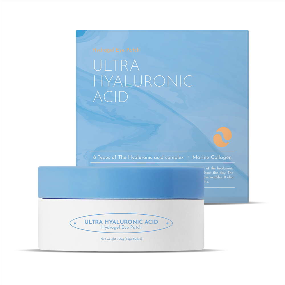 Orjena Hydrogel Eye Patch Ultra Hyaluronic Acid hydrożelowe płatki pod oczy z kwasem hialuronowym, 60 szt., 90 g (60 szt. x 1,5 g)