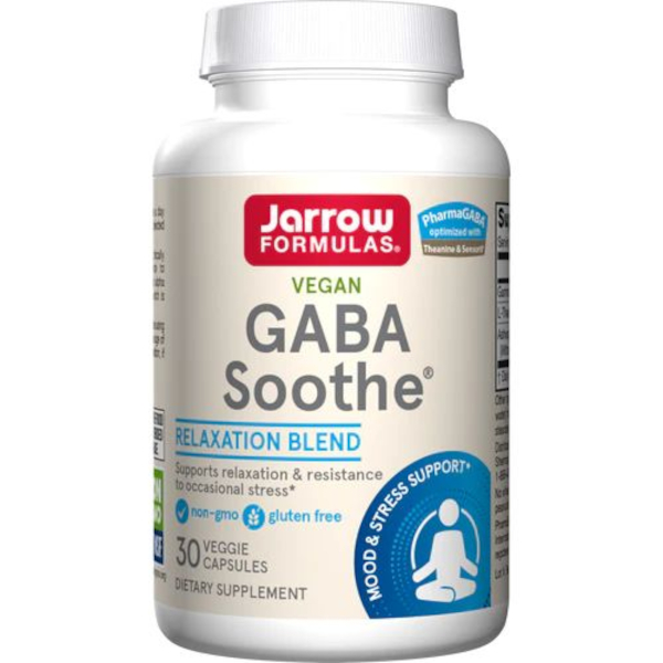Jarrow Formulas GABA Soothe suplement diety, 30 kaps./1 opak.