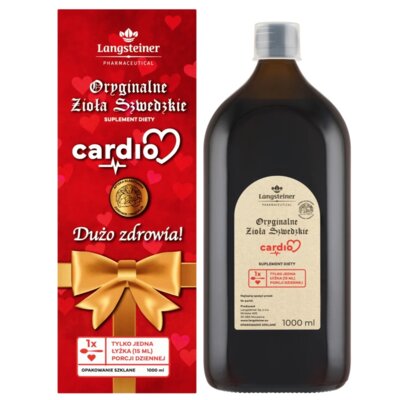 Suplement na serce LANGSTEINER Oryginalne Zioła Szwedzkie Cardio (1000 ml)
