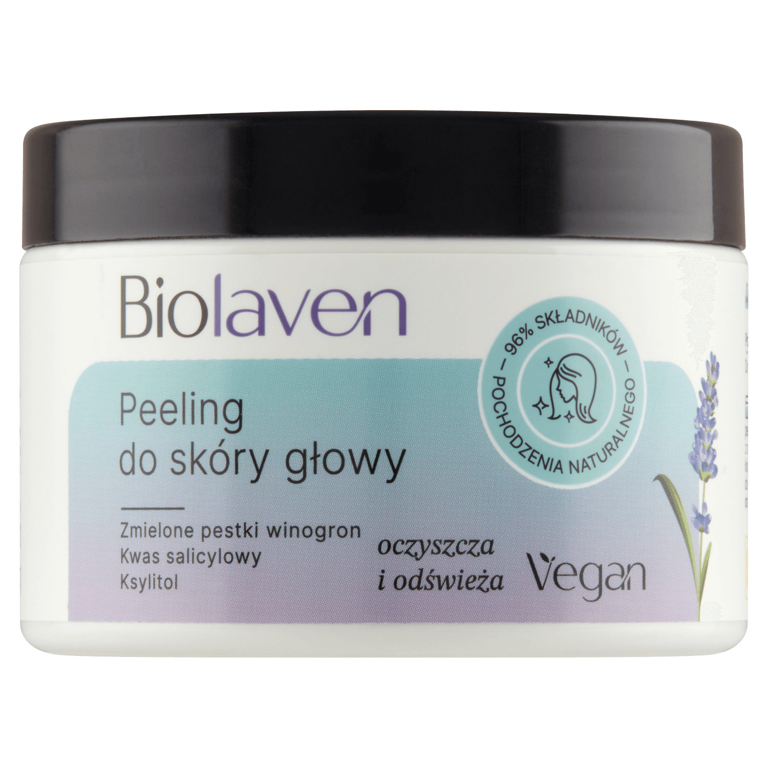 Biolaven organic Peeling do skóry głowy Olej z pestek winogron & Olejek lawendowy, 150 ml