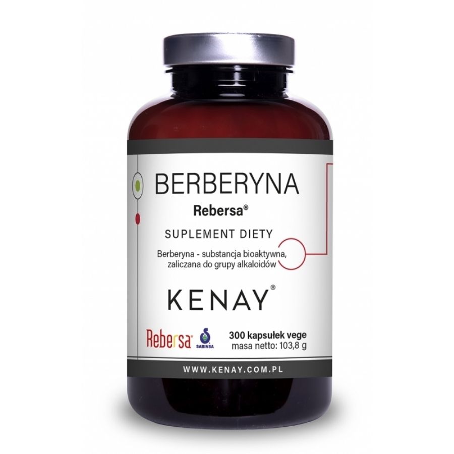 Kenay Berberyna Rebersa suplement diety, 300 kaps./1 opak.