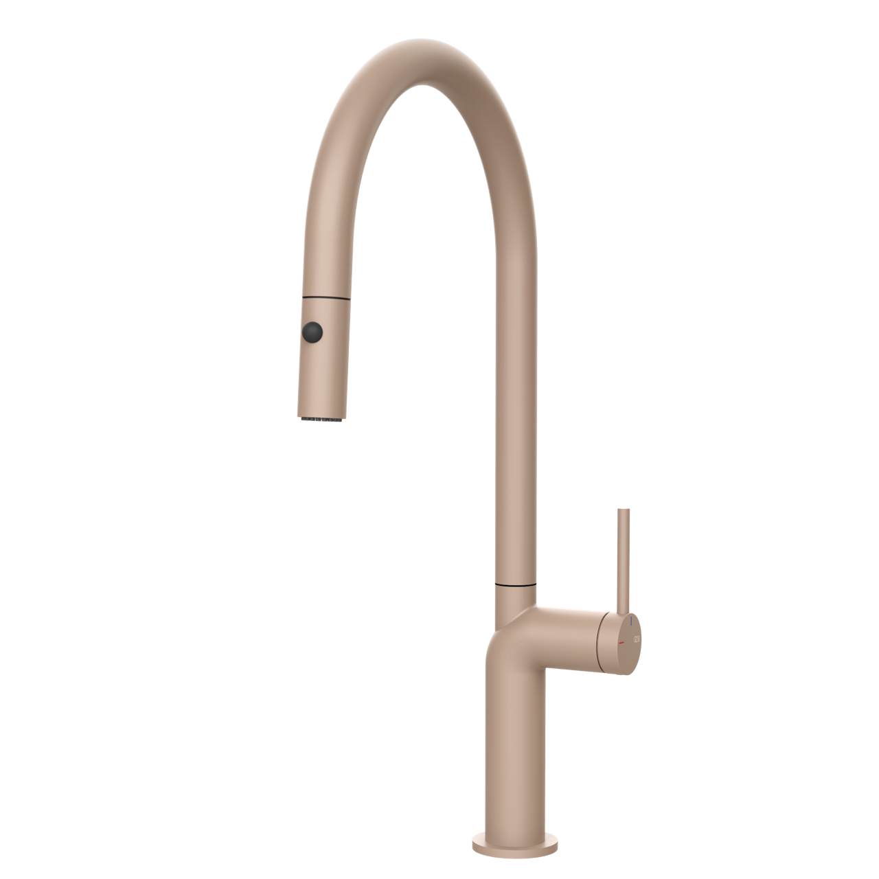 Gessi - Bateria kuchenna Stelo dwufunkcyjna wylewka 60303 Pudrowy róż matowy
