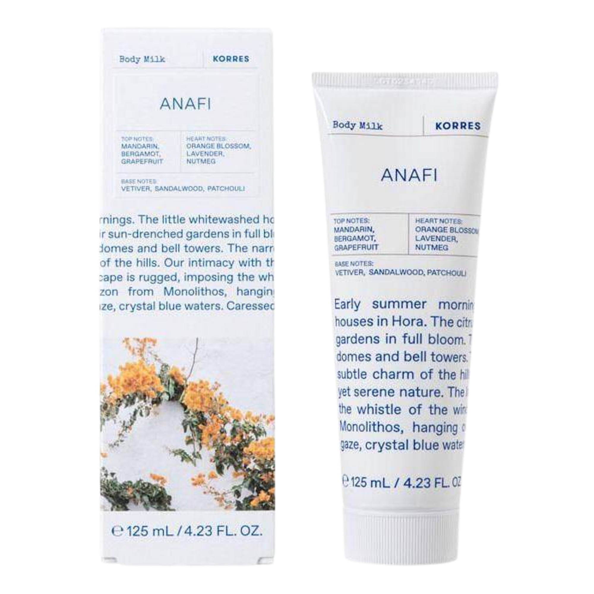 Korres Anafi perfumowane mleczko do ciała, 125 ml