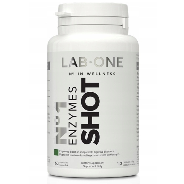 Lab One Enzymes Shot suplement diety, 60 kaps./1 opak.