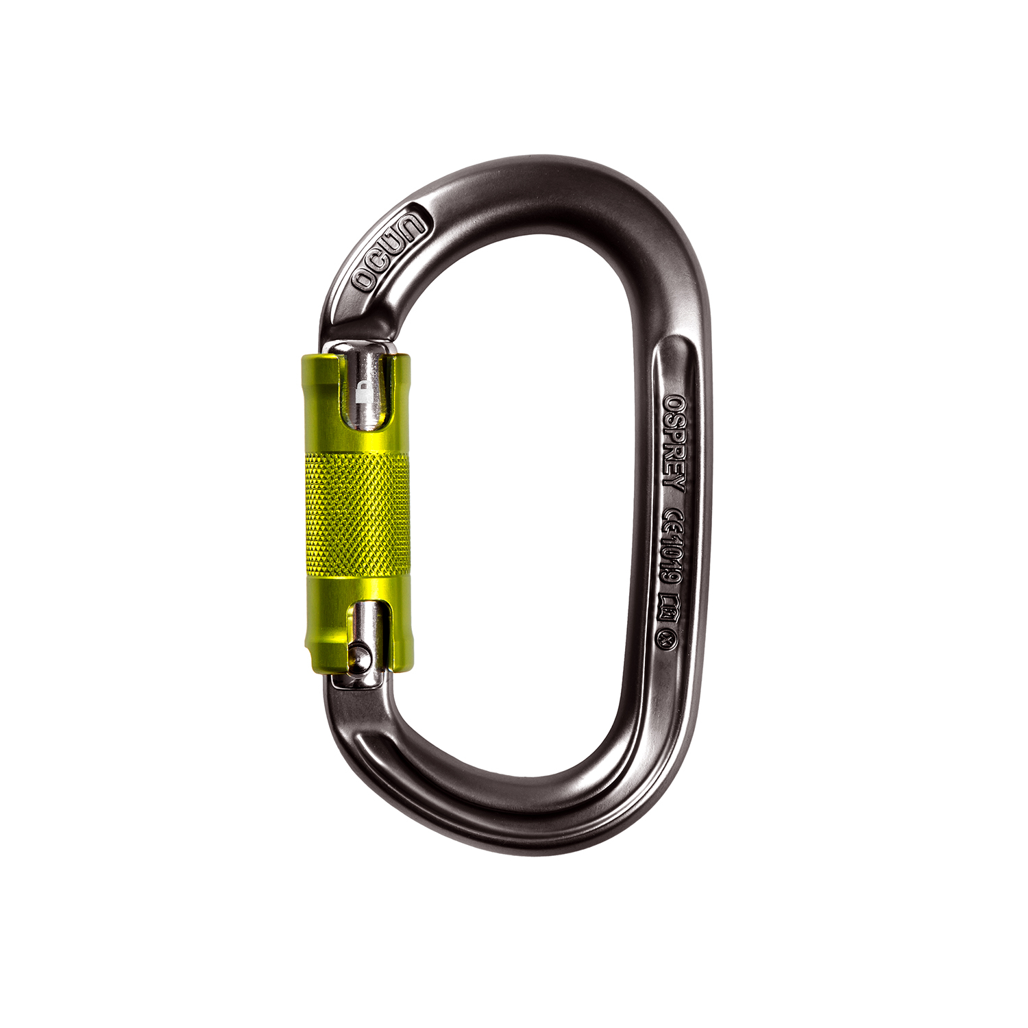 Karabinek wspinaczkowy z zamkiem automatycznym Ocun Osprey Twist anthracite - ONESIZE
