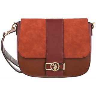Torebka U.S. Polo Assn. Albany Crossb. W/Flap Bag Pu Rust Multicolor BIUYB4900WVP837