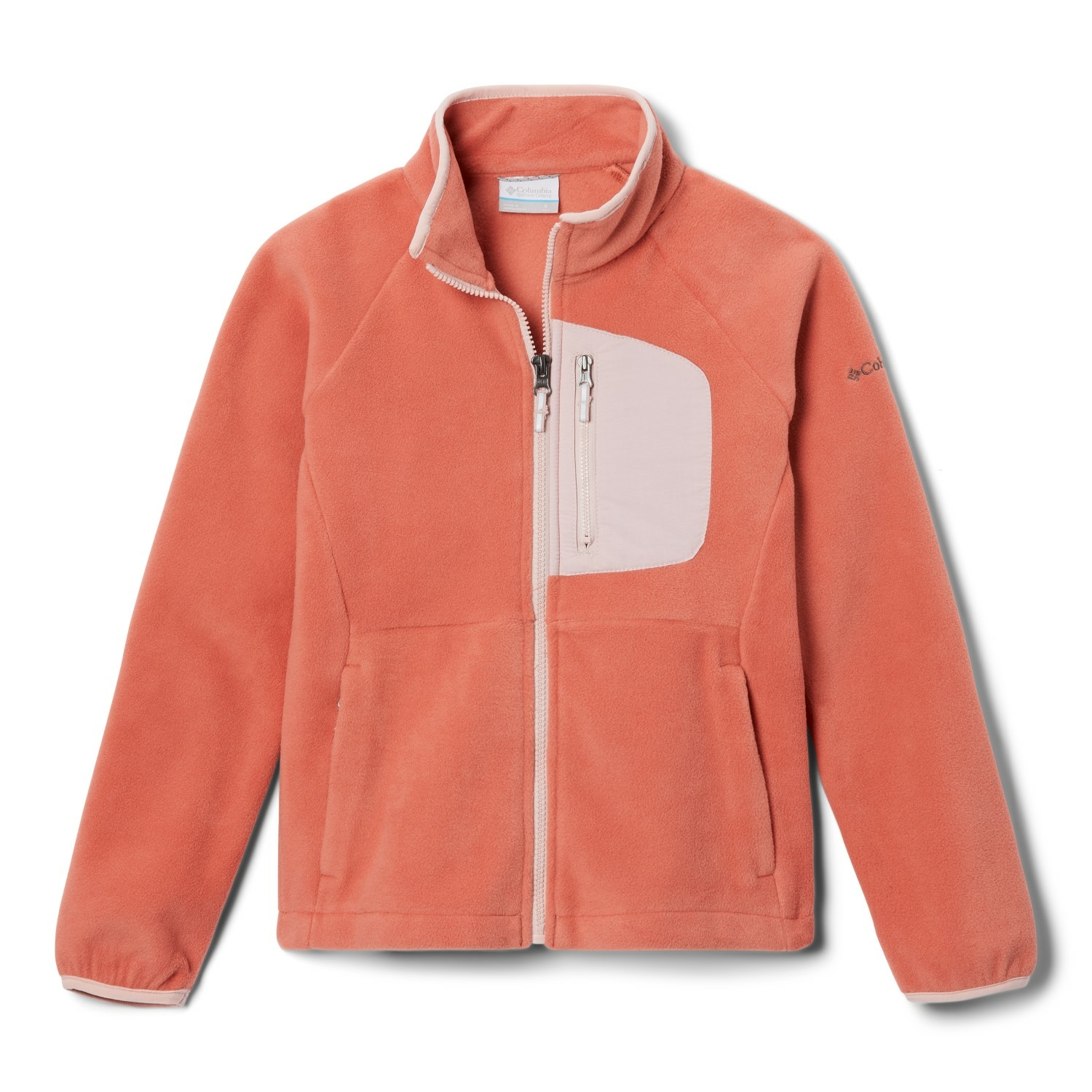 Dziecięcy polar Columbia Fast Trek™ III Fleece Full Zip Jacket faded peach/dusty pink - XXS