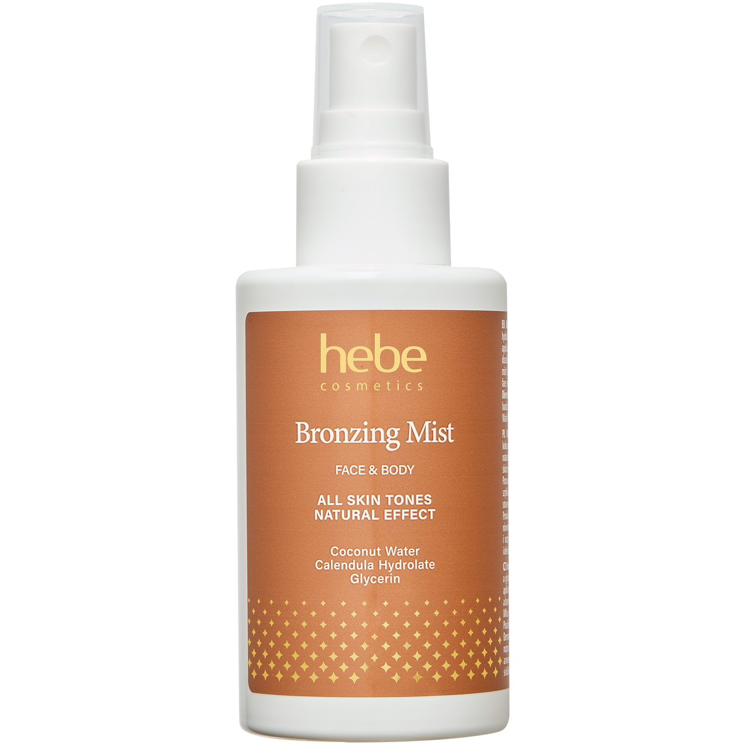 Hebe Cosmetics Bronzing Mist mgiełka brązująca do twarzy i ciała, 125 ml