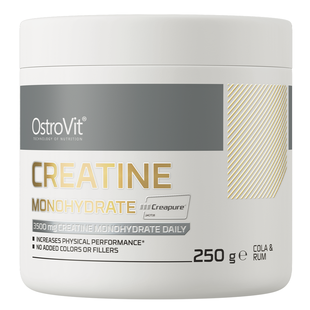 OstroVit Monohydrat Kreatyny Creapure 250 g o smaku coli z rumem