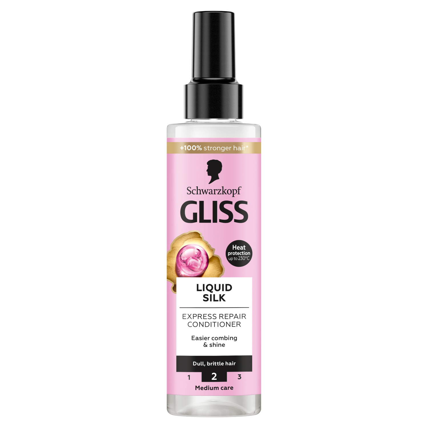 Gliss Liquid Silk ekspresowa odżywka do włosów matowych i łamliwych, 200 ml