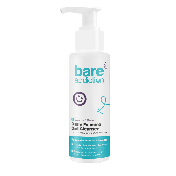 Bare Addiction żel do mycia twarzy, cera tłusta i trądzikowa, kwas salicylowy 2%, 150 ml