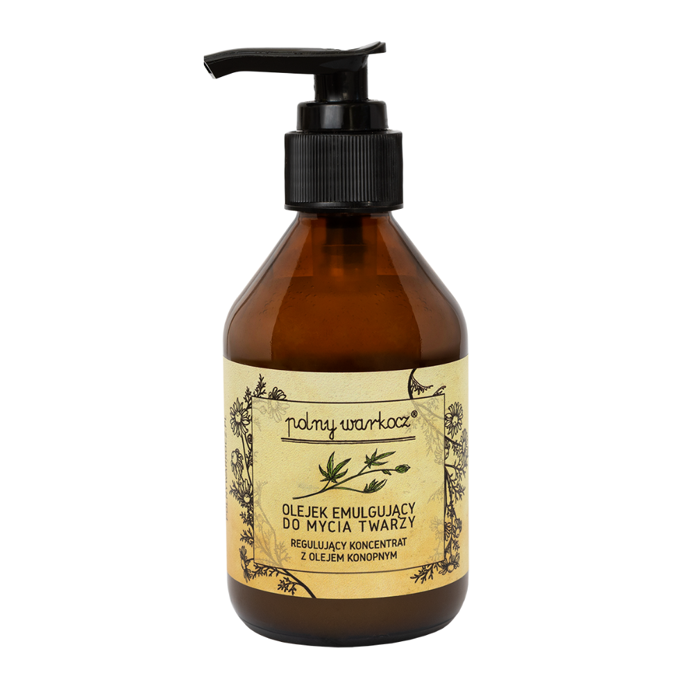 Polny Warkocz regulujący olejek emulgujący do mycia twarzy, 150 ml