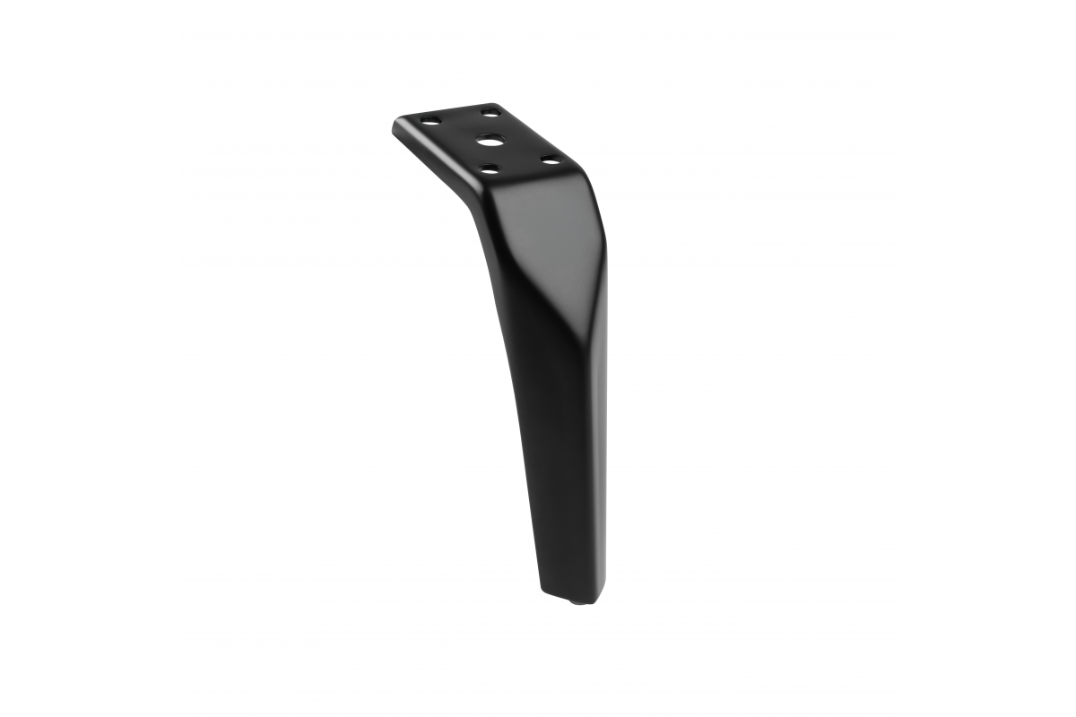 Nóżka meblowa GTV FORM, H=150 mm, stal, czarny mat