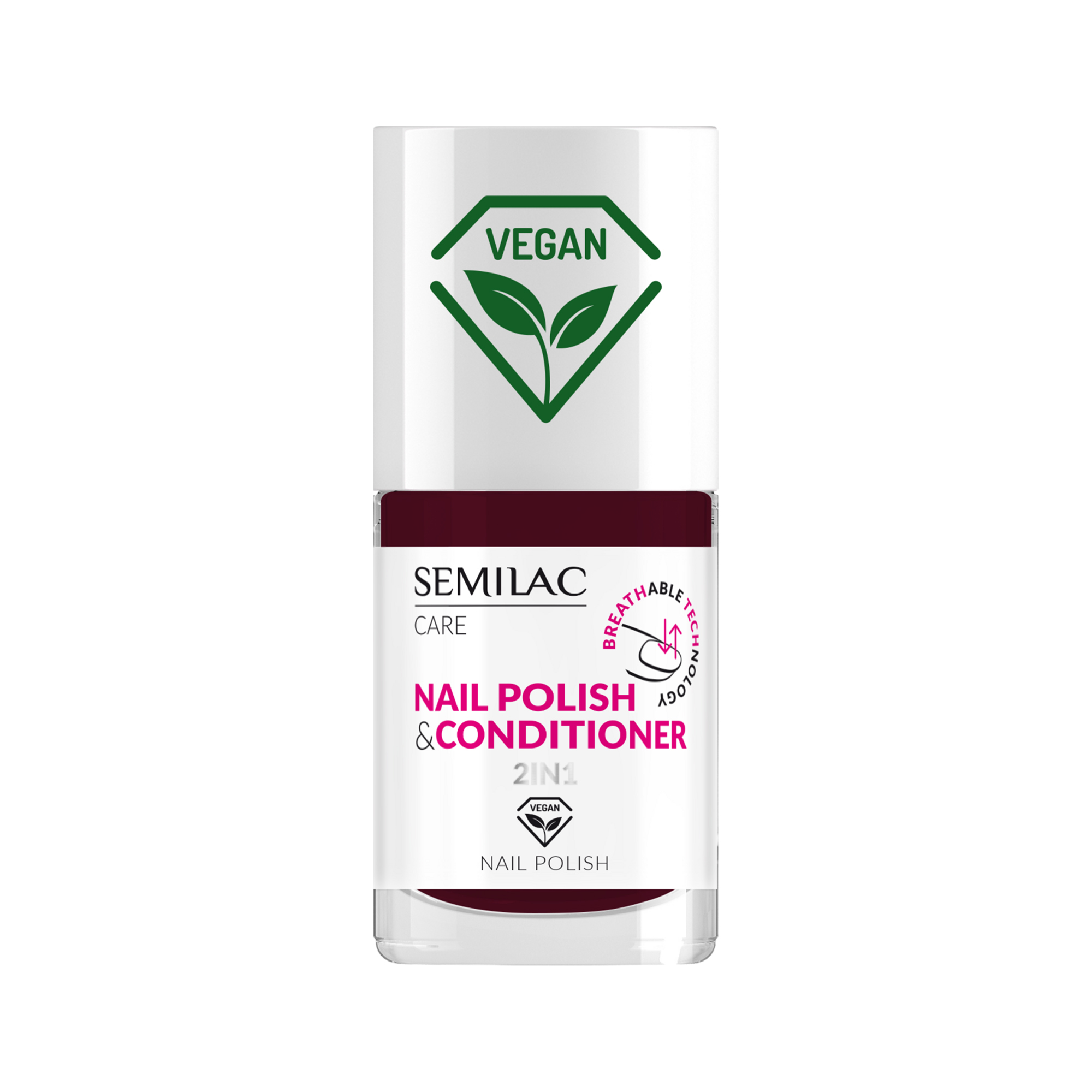 Semilac Vegan klasyczny lakier do paznokci z odżywką 024, 7 ml