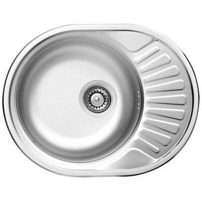 Zlewozmywak jednokomorowy z ociekaczem DEANTE Twist ZEU 011C Stalowy 44.5x58