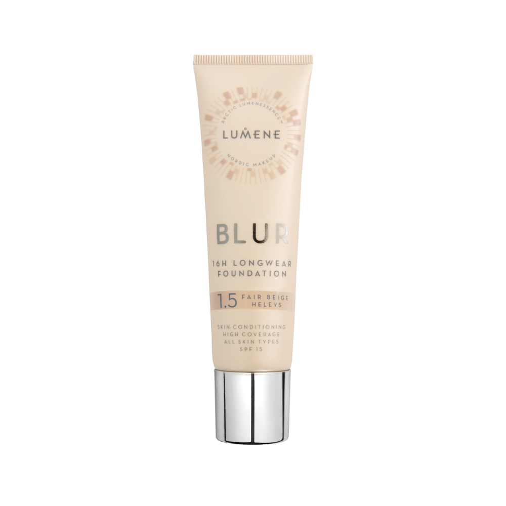 Lumene Blur długotrwały 16h podkład blur 1.5 fair beige SPF15, 30 ml