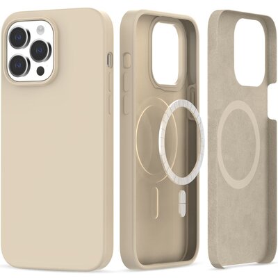 Etui TECH-PROTECT Silicone Magsafe do Apple iPhone 14 Pro Beżowy