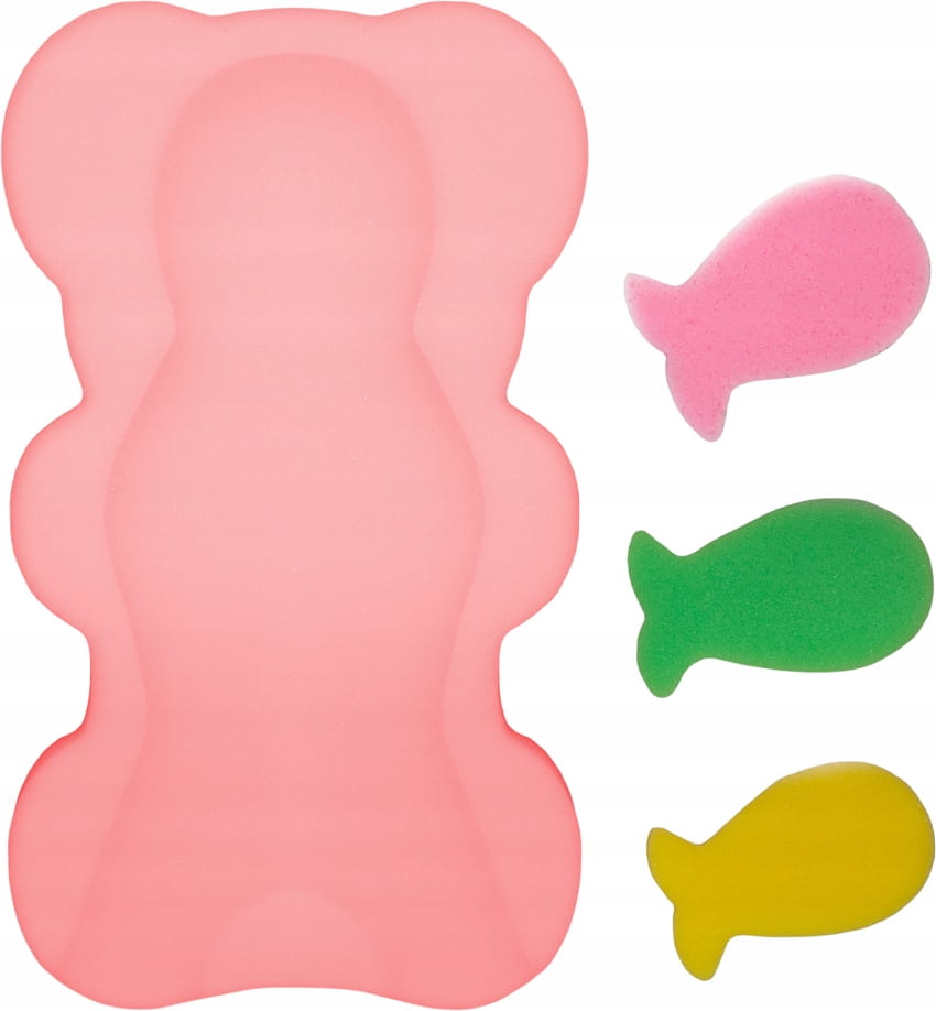 Materacyk do kąpieli gąbka mata do wanny + 3 gąbki