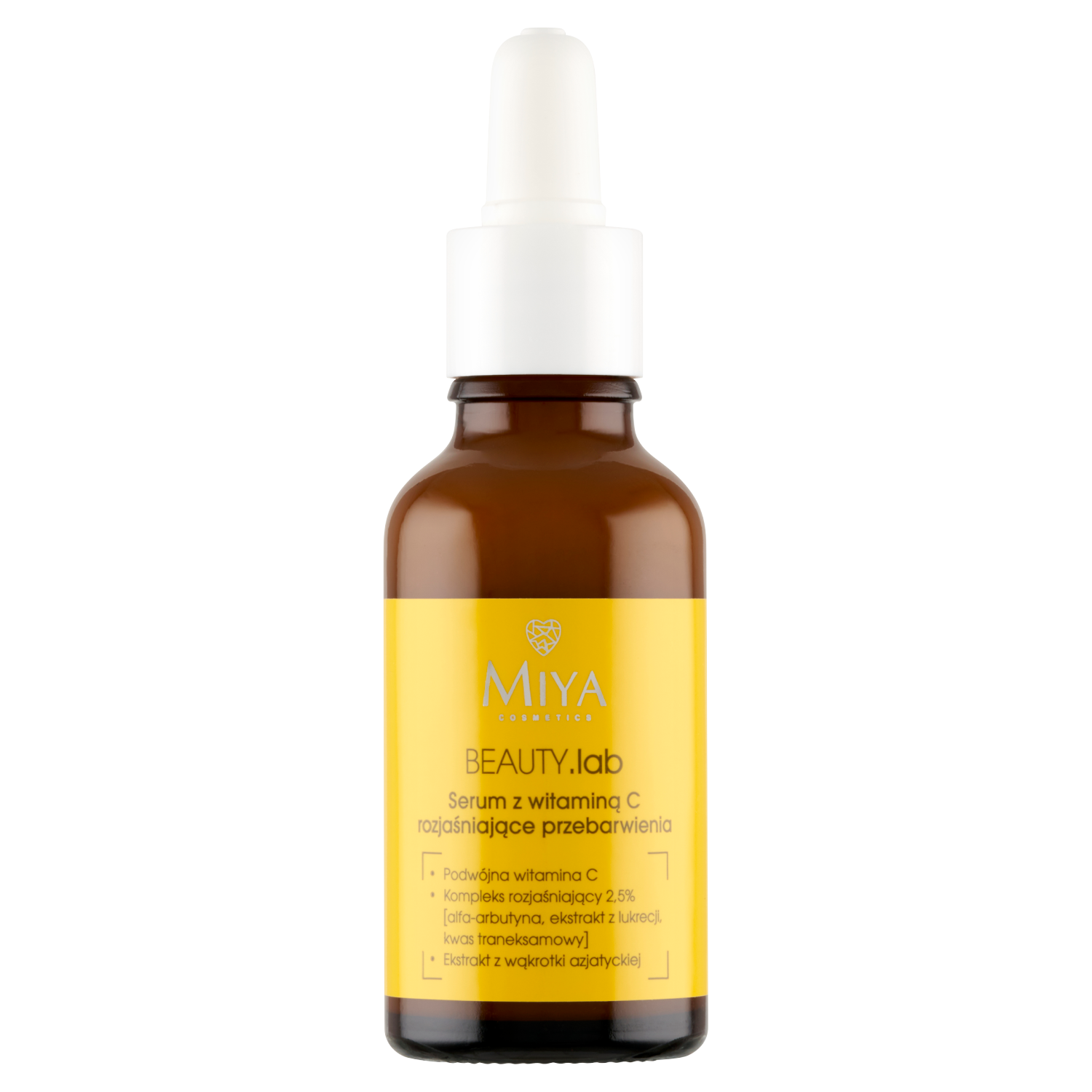 Miya Cosmetics Beauty.Lab serum z witaminą C rozjaśniające przebarwienia do twarzy, 30 ml
