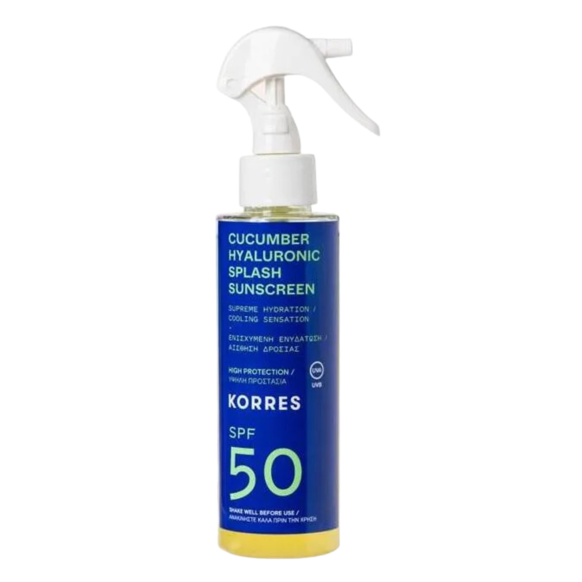 Korres Cucumber spray ochronny do twarzy i ciała SPF50, 150 ml