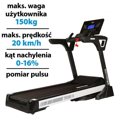 Bieżnia elektryczna HERTZ FITNESS Prime 9 2574W 20 km/h