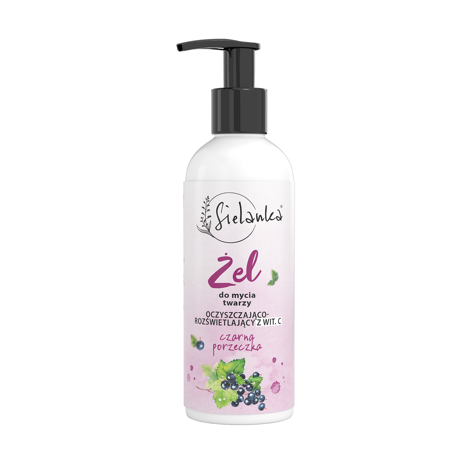 Sielanka Czarna Porzeczka oczyszczający żel do mycia twarzy z witaminą C, 100 ml