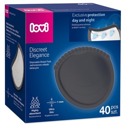 Wkładki laktacyjne LOVI Discreet Elegance 19/612 (40 sztuk)