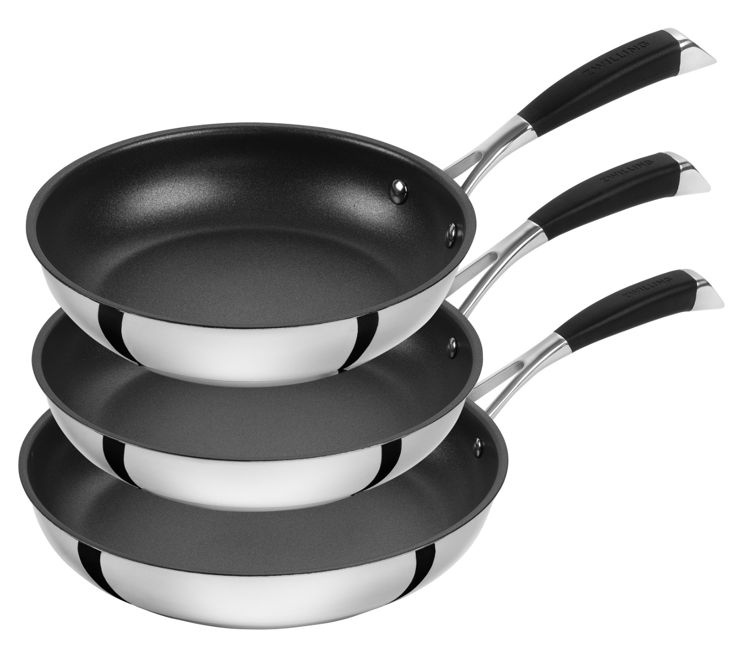 Zwilling - Zestaw 3 patelni nieprzywierających Poletto