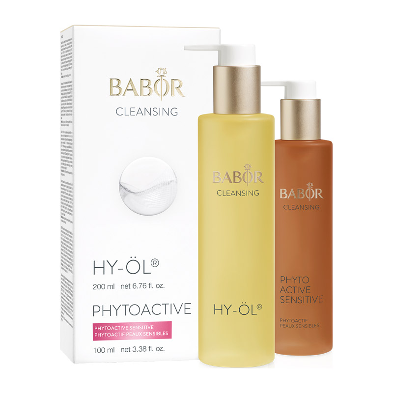 Babor Hy-Öl Phytoactive Sensitive zestaw: hydrofilowy olejek oczyszczający, 200 ml + koncentrat ziołowy, 100 ml