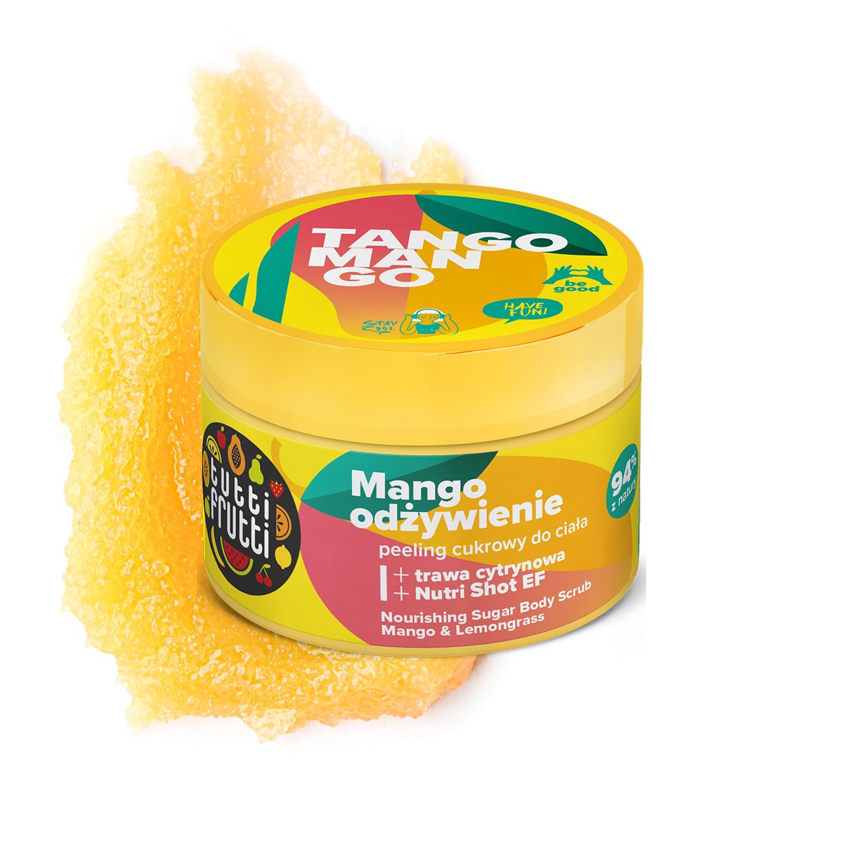 Tutti Frutti Tango Mango odżywczy peeling cukrowy do ciała, 300 g