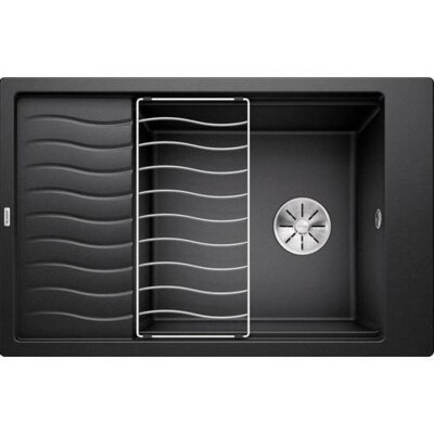Zlewozmywak jednokomorowy z ociekaczem BLANCO Elon XL 6 S 525883 Czarny 50x78