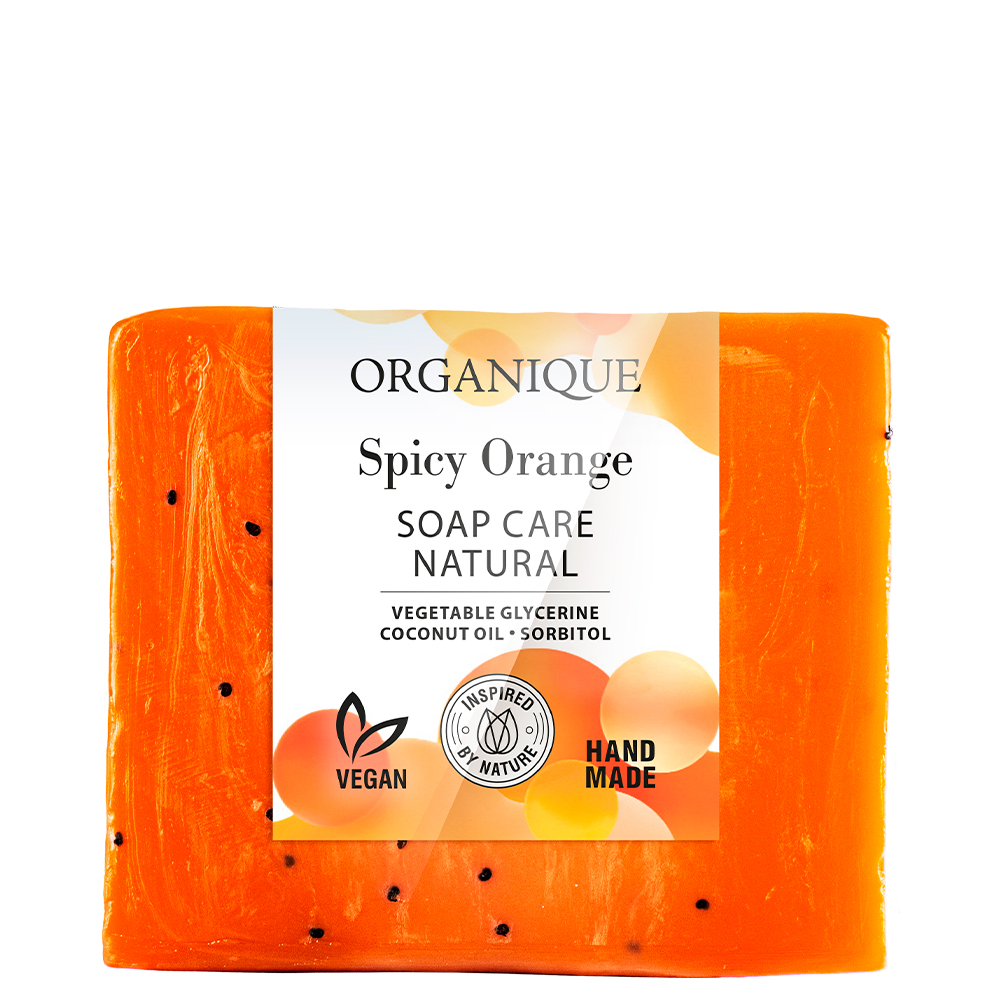 Organique Spicy Orange mydło glicerynowe w kostce, 100 g