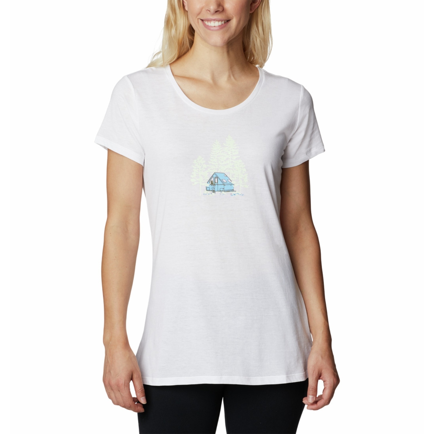 Damska koszulka Columbia Daisy Days SS Tee white - S