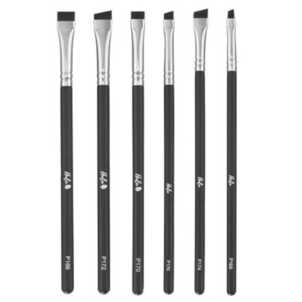 Hulu zestaw pędzli do stylizacji brwi, 6 szt./1 opak.