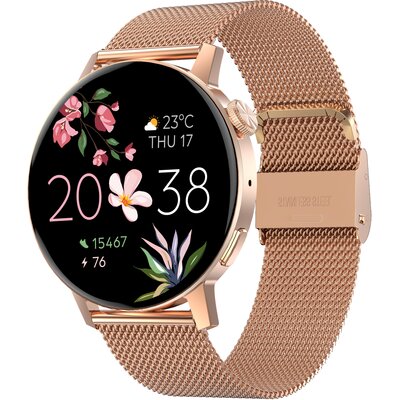 Smartwatch FOREVER Forevive 4 SB-350 Różowo-złoty