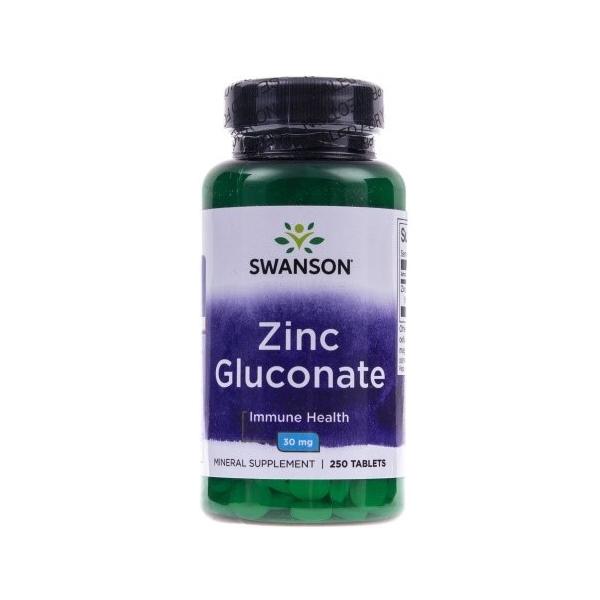 Swanson Cynk (Gluconate) 30mg suplement diety, 250 tabl./1 opak.