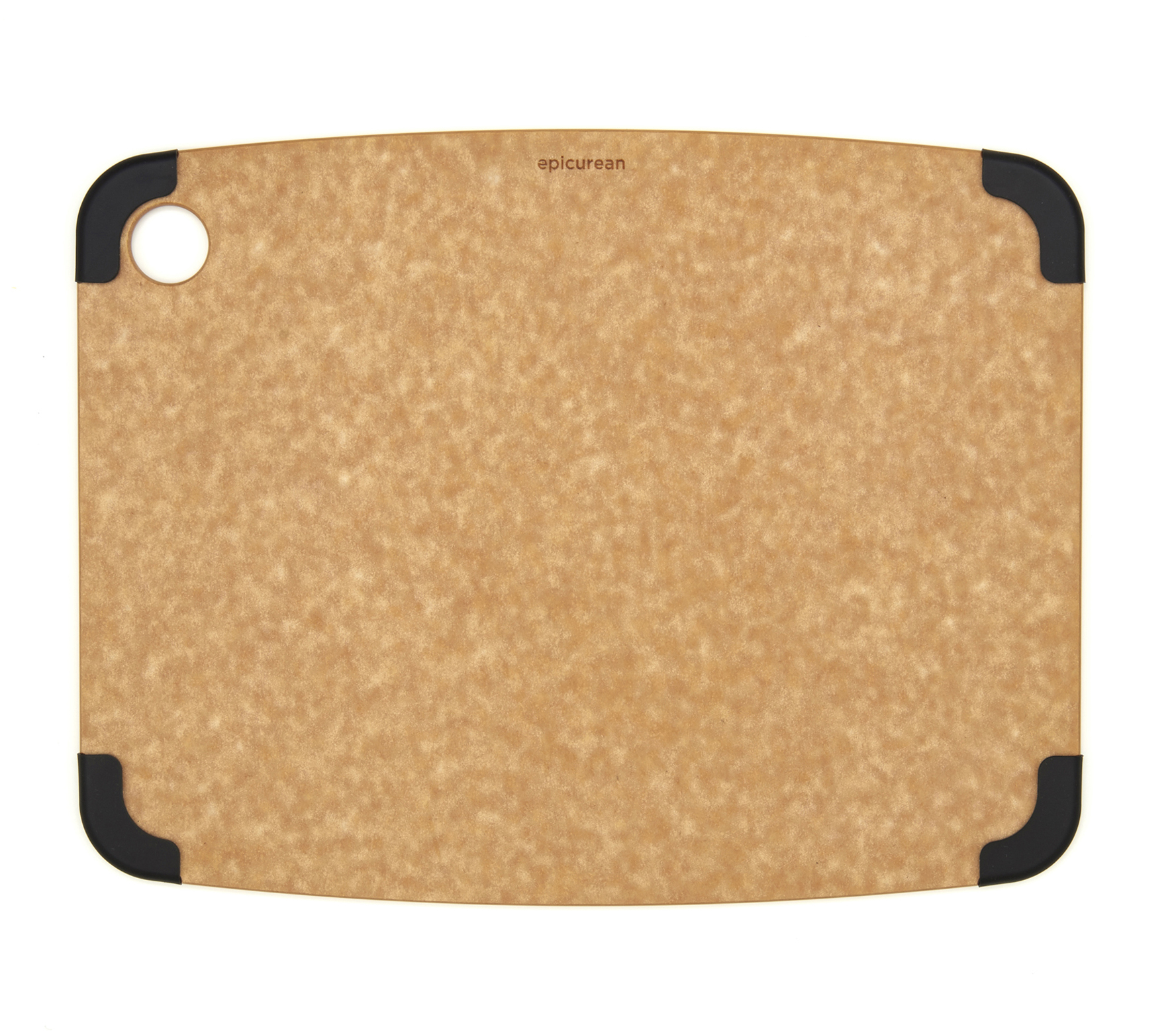 Epicurean - Deska antypoślizgowa L 38x28cm Naturalny / Czarny
