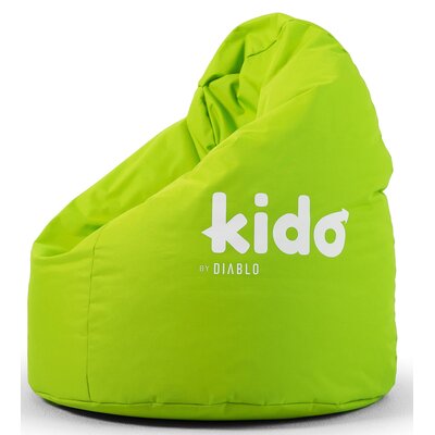Pufa worek DIABLO CHAIRS Kido Zielony L 110 x 80 cm