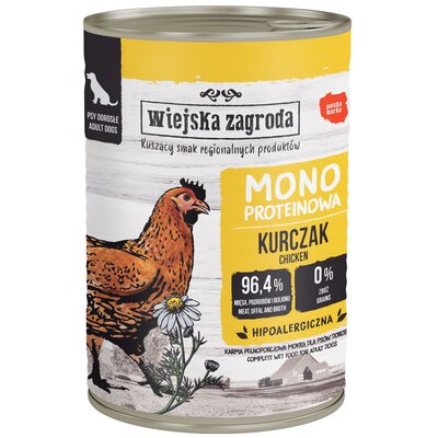 Karma dla psa WIEJSKA ZAGRODA Kurczak 400 g