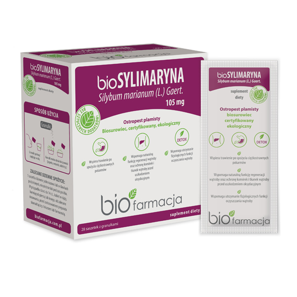 Biofarmacja BioSylimaryna suplement diety, 28 sasz./1 opak.