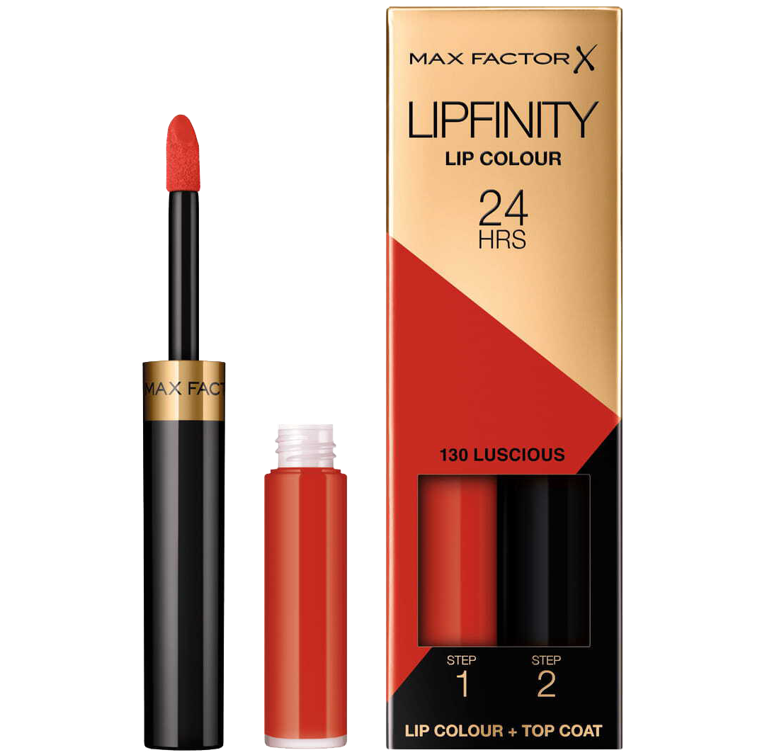 Max Factor Lipfinity Lip Colour 24H dwufazowa szminka o długotrwałym efekcie 130 luscious, 2,3 ml + 1,9 g