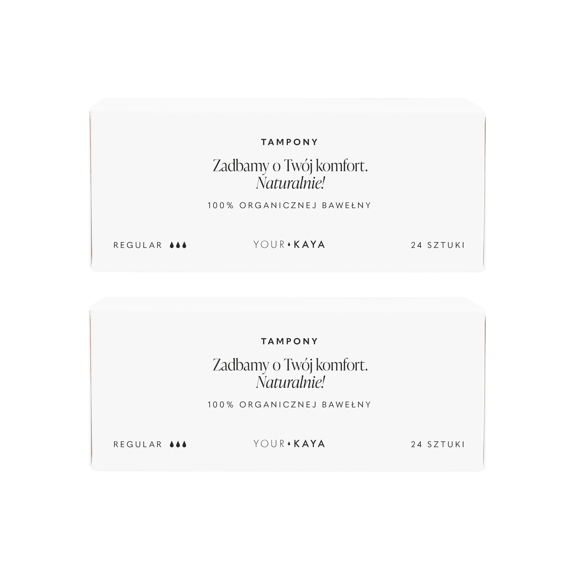 Your Kaya zestaw: tampony regular, 2x24 szt.