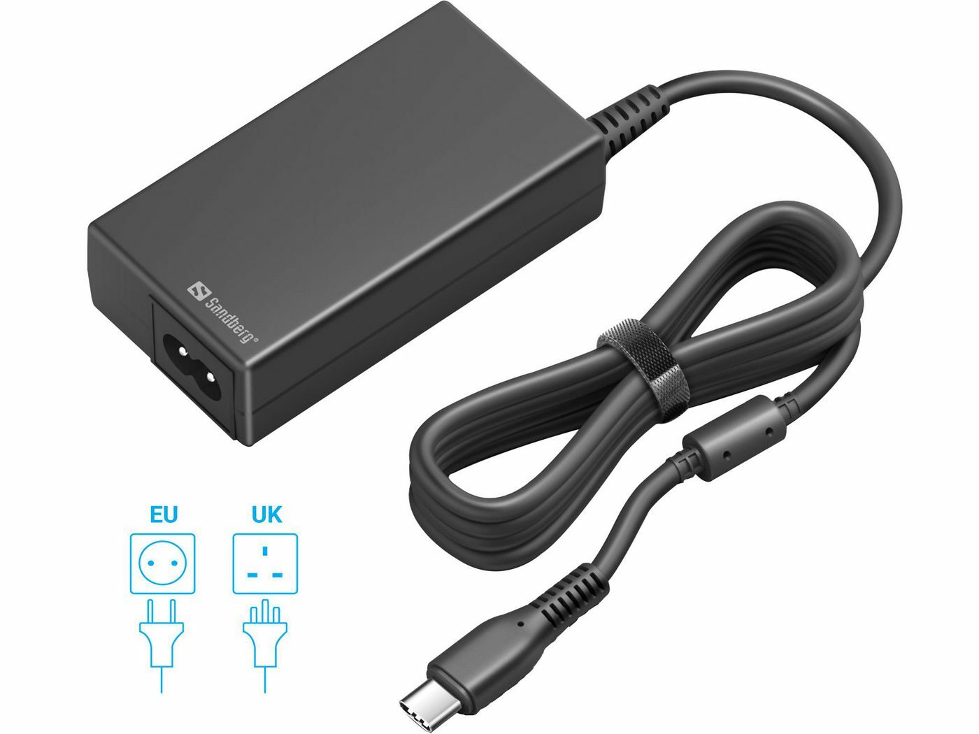 Sandberg USB-C AC Charger PD65W EU+UK - zasilacz sieciowy
