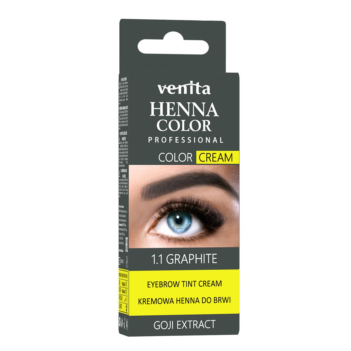 Venita Henna Color henna w kremie do brwi grafitowa, 15 g