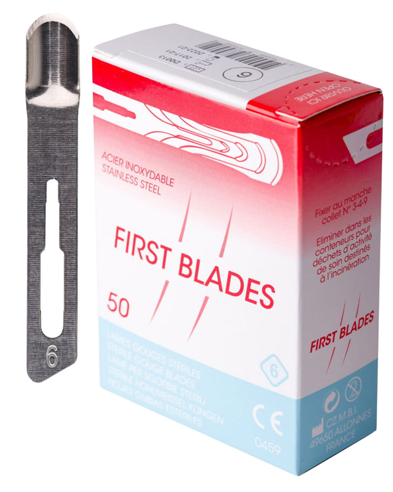 Dłutka First Blades rozmiar 6, 50 szt.