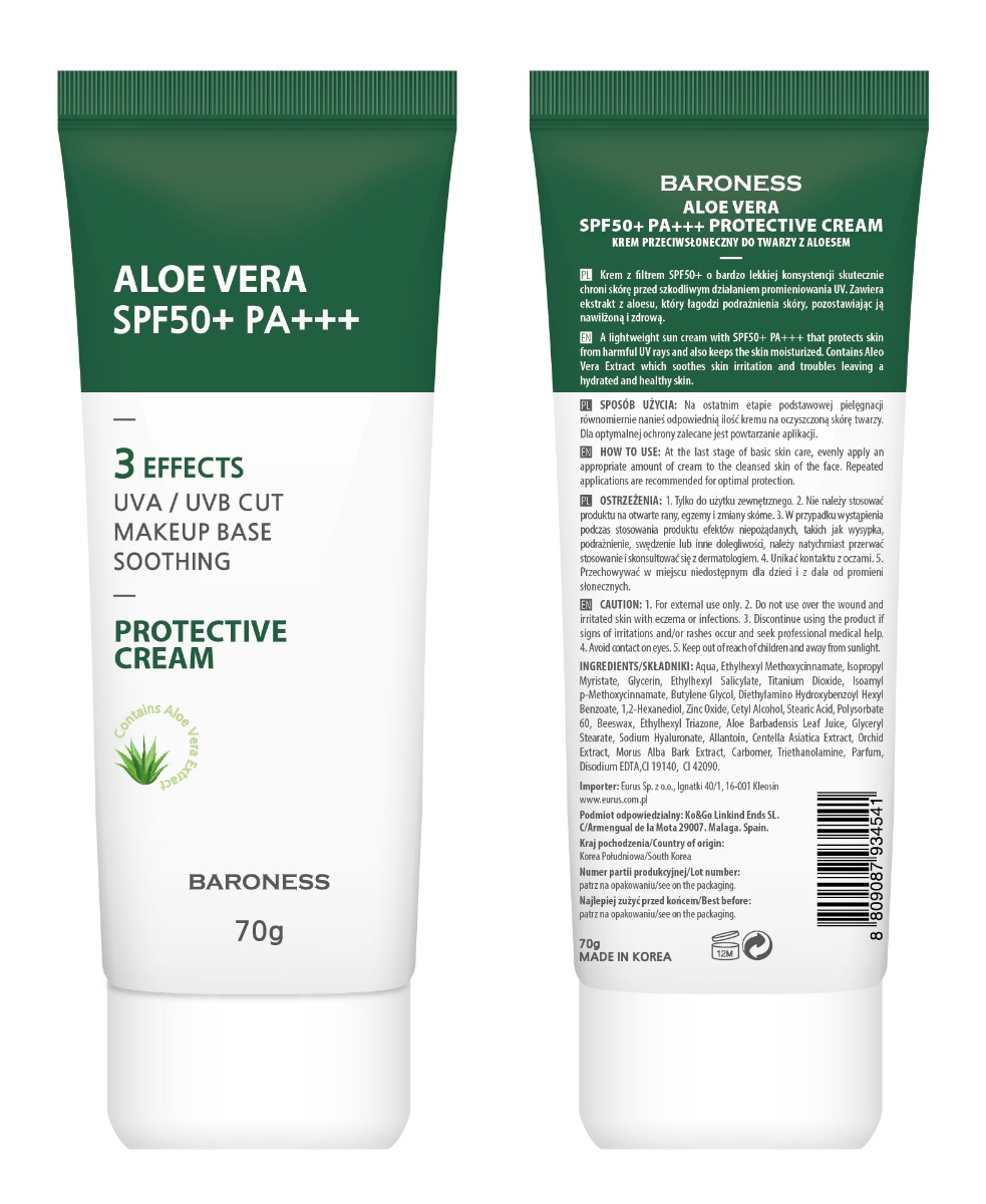 Baroness Krem przeciwsłoneczny z filtrem SPF50, 70 g