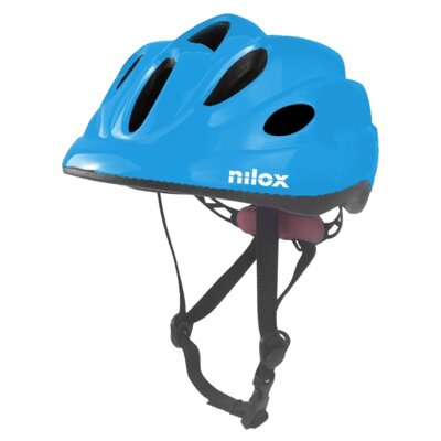 Kask NILOX LED Niebieski z lampką (rozmiar S/M)