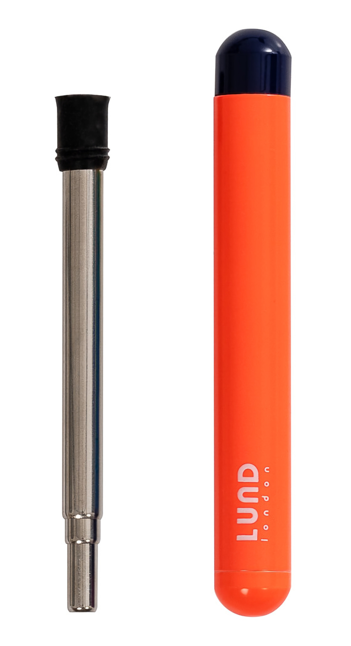 Lund London - Słomka teleskopowa w etui For Life Koral-indygo