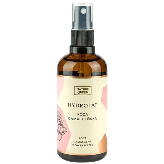 Nature Queen hydrolat z róży damasceńskiej do twarzy, 100 ml